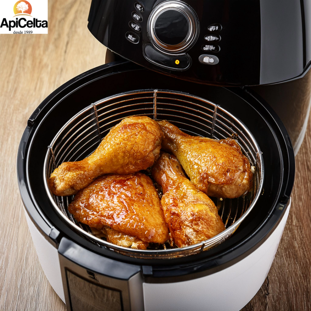 Pollo a la mostaza y miel airfryer: Una receta deliciosa y rápida 2 Pollo a la mostaza y miel airfryer: Una receta deliciosa y rápida Muslos de pollo en la Airfryer